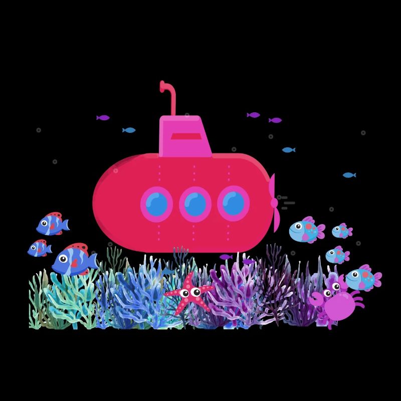 u-boot,boot,submarine,meer,fische,krebs,seestern