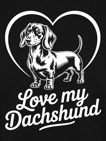 Dackel Herz Liebe Shirt
