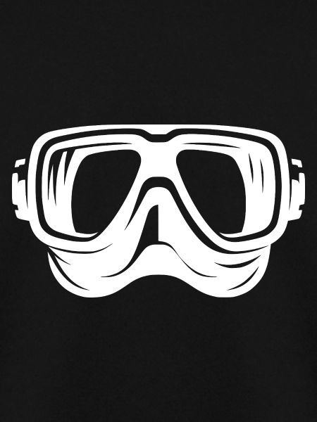 Einfache Taucherbrille Logo Style