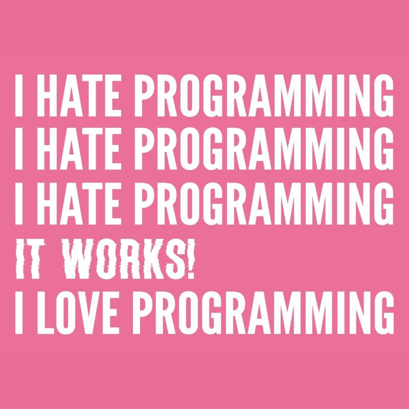 Ich hasse die Programmierung. Softwareentwickler G