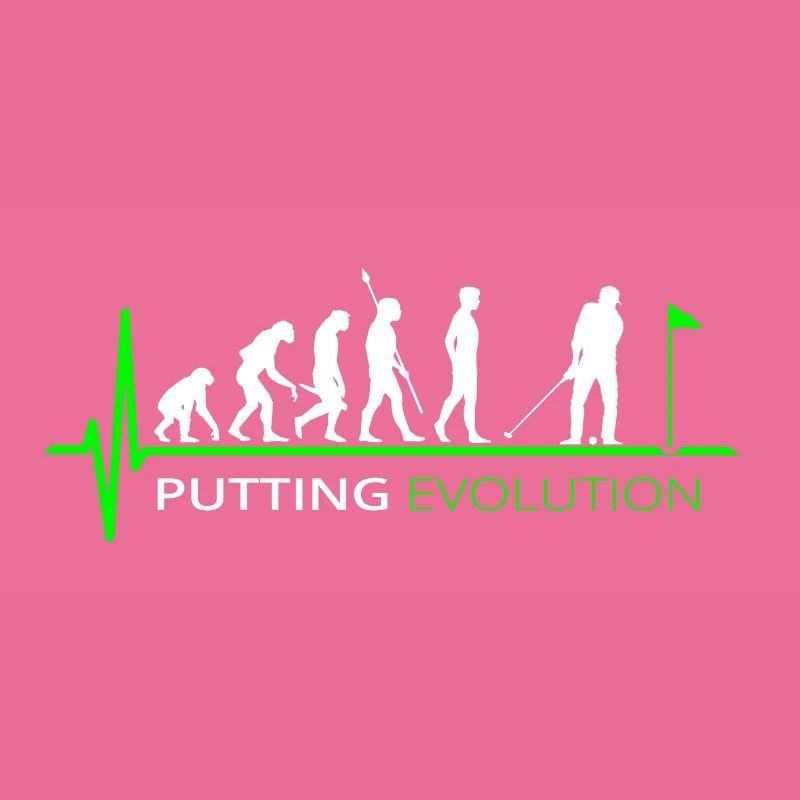 Golf Evolution Golfer Putti