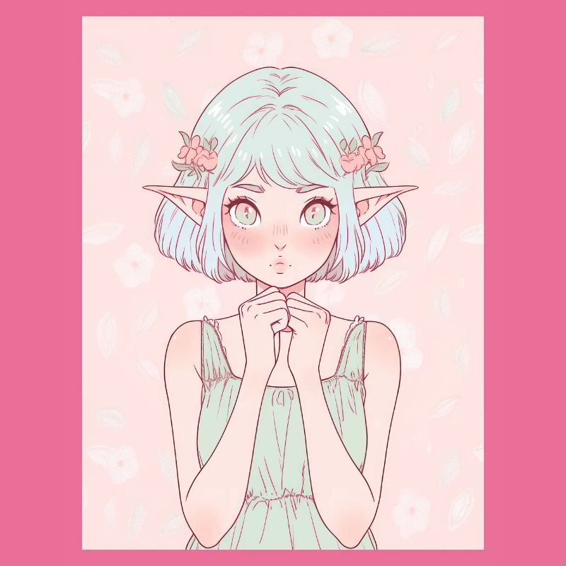 Anime, Mädchen, Geschenk