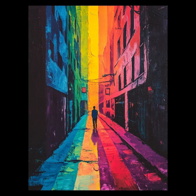 Regenbogen Allee - Bunte Straße