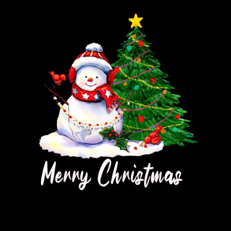 Frohe Weihnachten - Schneemann