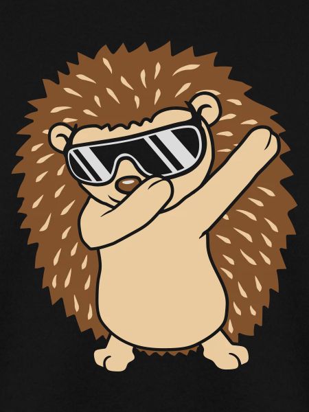 Cooler lustiger dabbing Igel