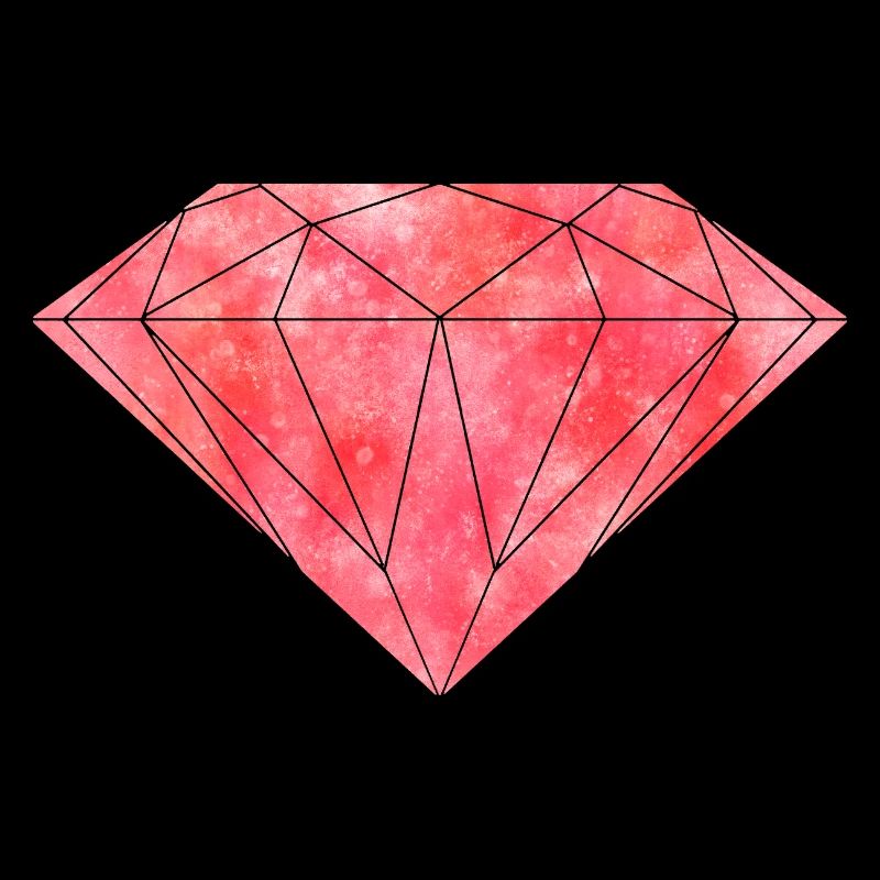 Red diamond ruby crystal gemstone