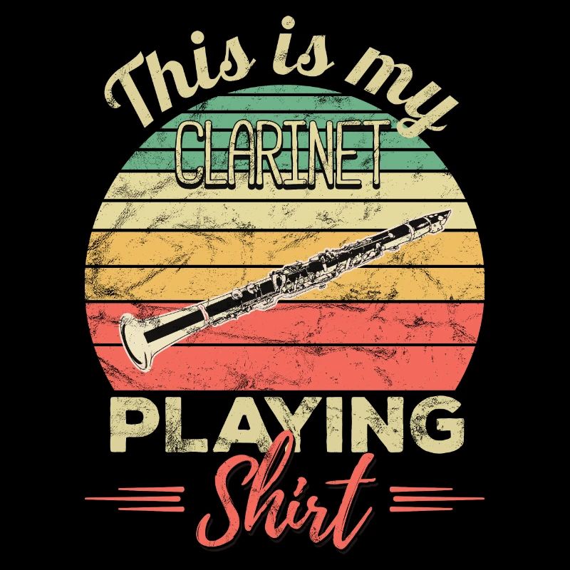Ceci est ma chemise de jeu de clarinette