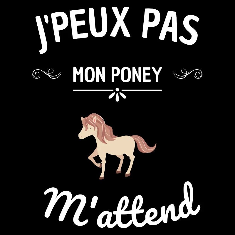 j'peux pas mon poney m'attend ! cadeau poney