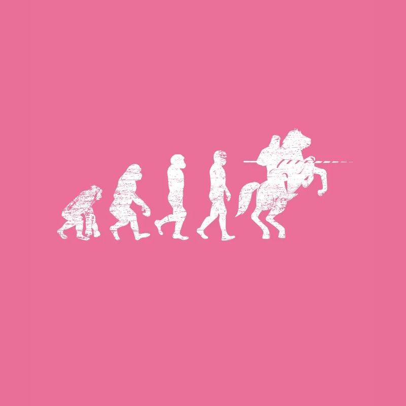 Evolution Cheval Cheval Cavalier Cadeau Templier