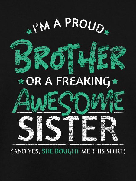 Stolzer Bruder Schwester
