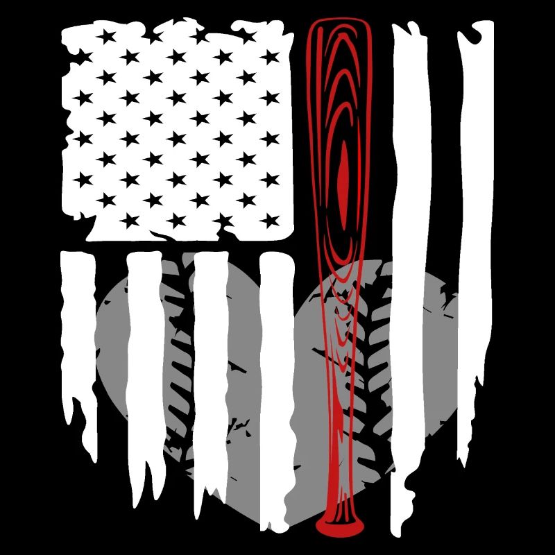 Fan de baseball : Passionné de softball Stars and Stripe