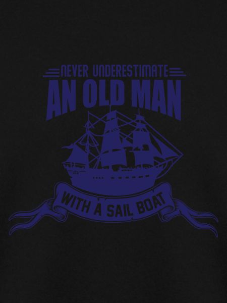 Old man sail boat