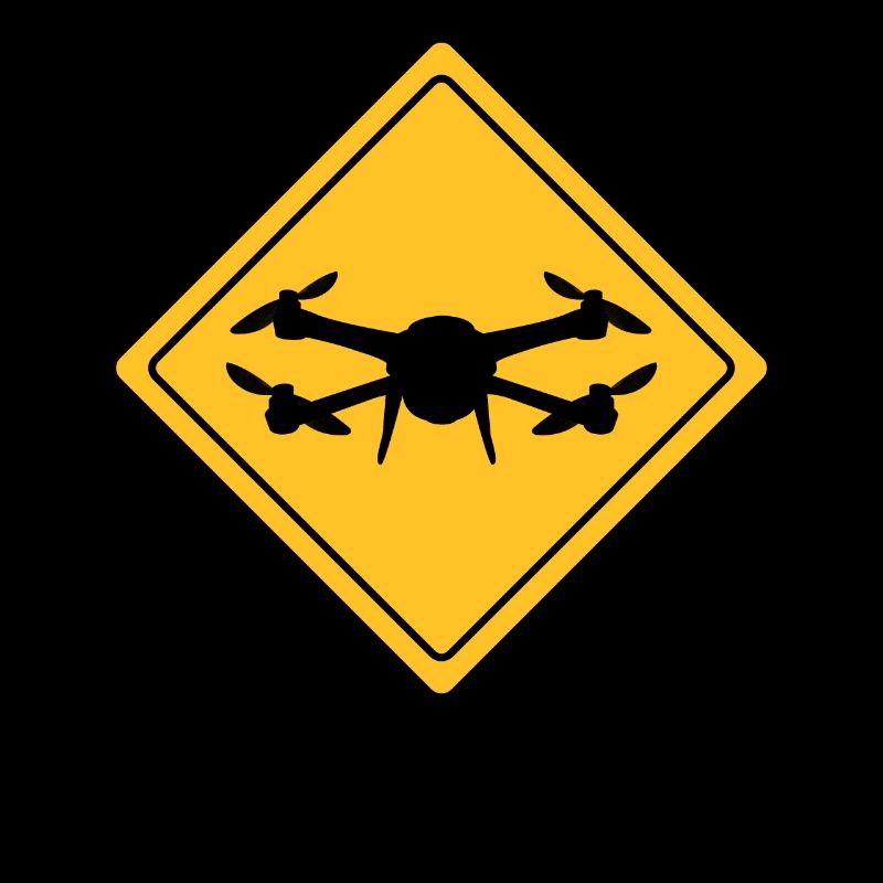 Drone avec panneau d’avertissement Drone flyer