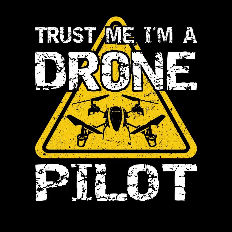 Drone avec panneau d’avertissement Drone flyer
