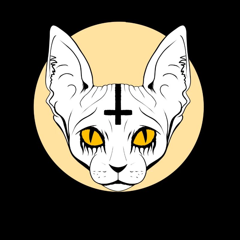 Satanic Baphomet Cat