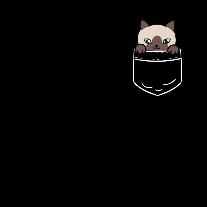 Siamkatze Katze Katzen Tasche Pocket Bag Geschenk
