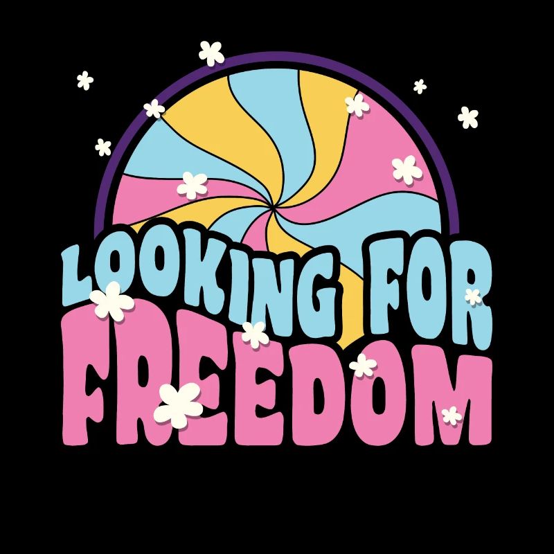 Looking for freedom retro peace hippie gift