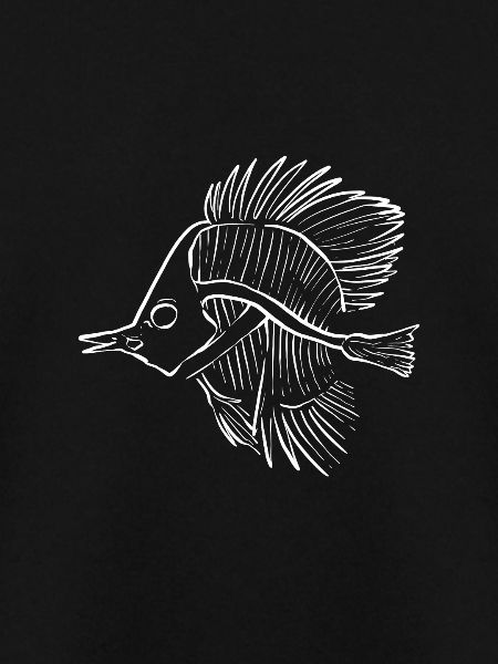 Fisch-Skelett Fischer Geschenk
