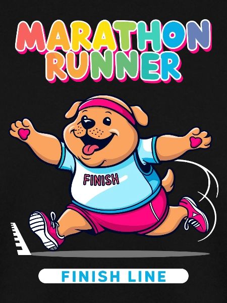 Hunde Marathonläufer