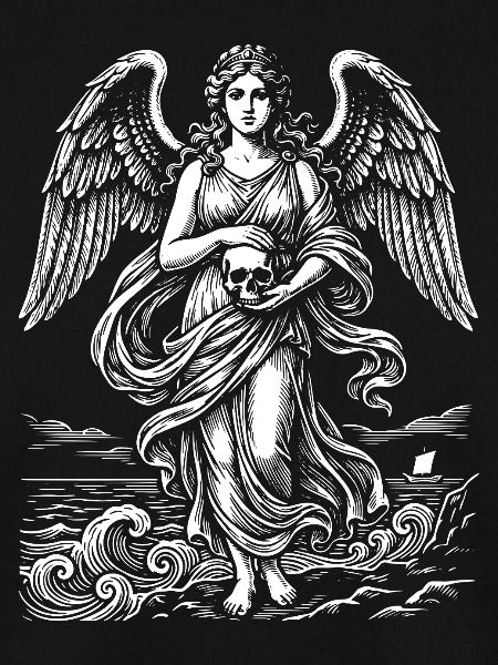 Seaborne Venus with Skull