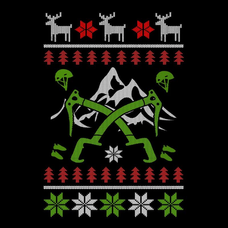Klettern Bouldern Ugly Christmas