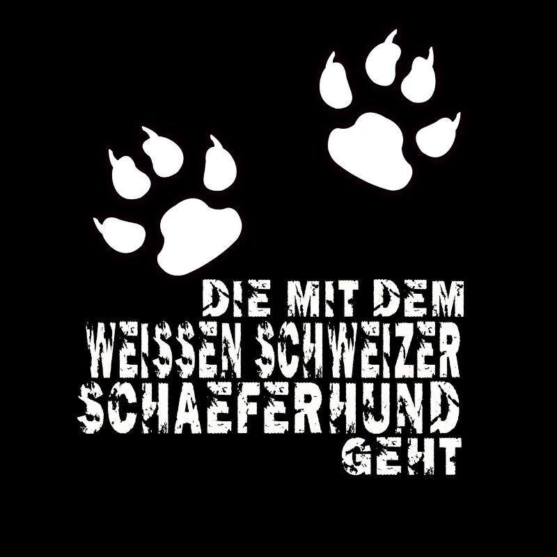 die mit dem weissen schweizer schaeferhund geht