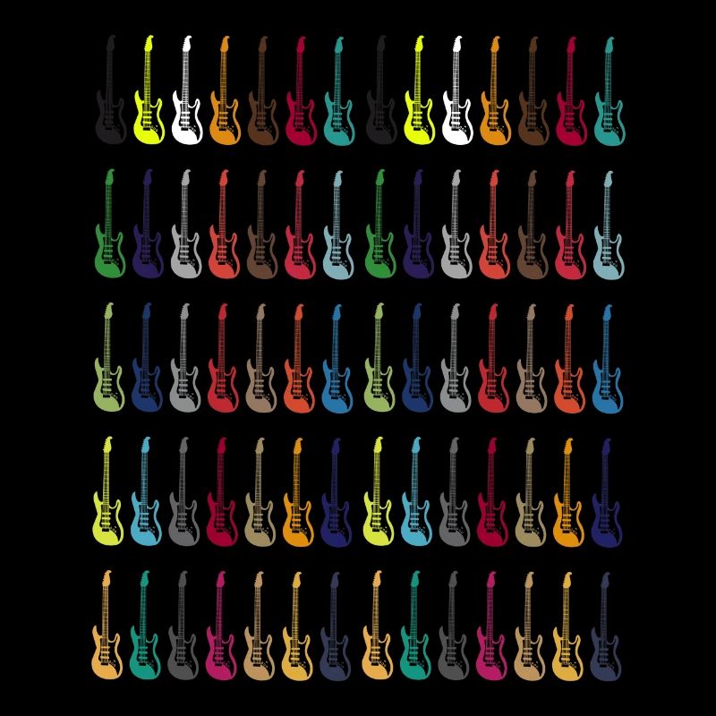 Bunte E-Gitarre Instrument Geschenk