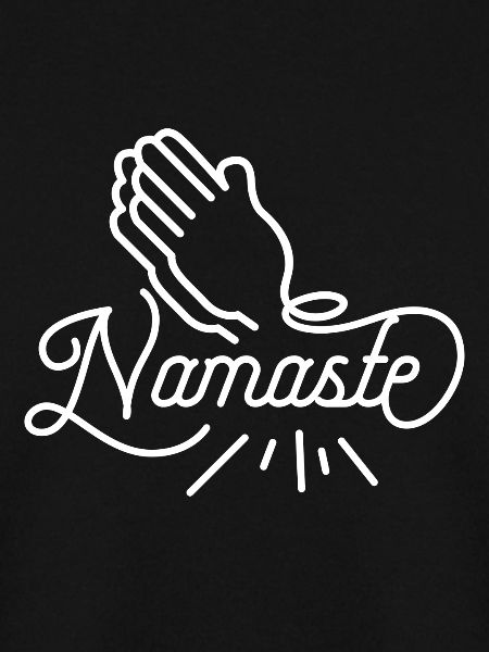 Namaste - weiß