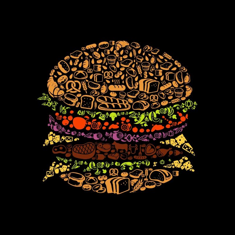 Burger Food Art