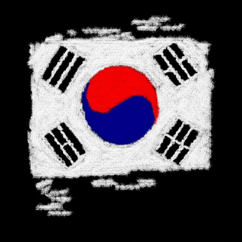 Südkorea Flagge