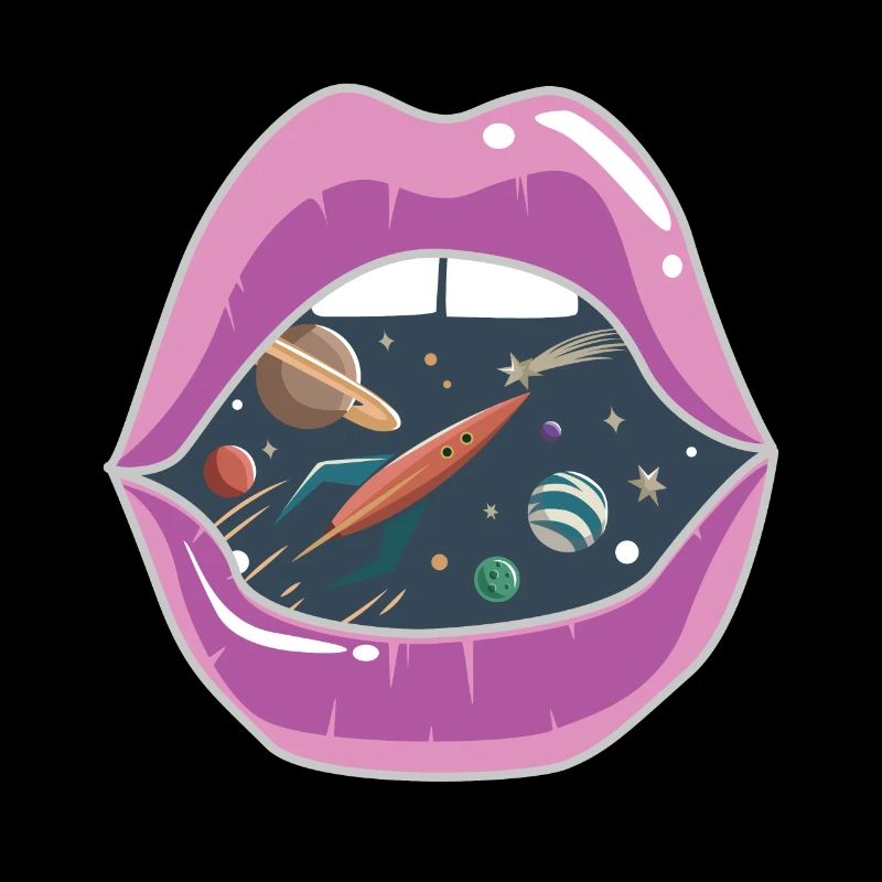 Pink lips / space