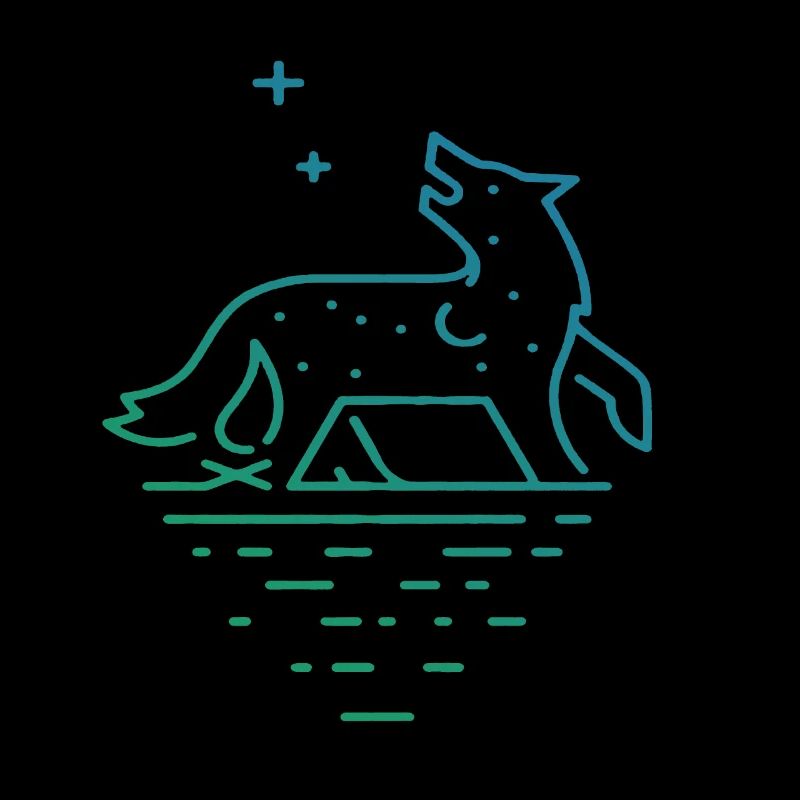 Heulender Wolf