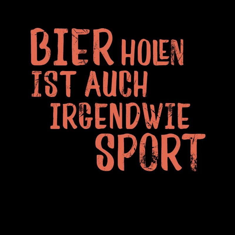 sportlicher Bier trinker