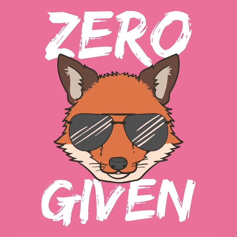 Fuchs Sonnenbrille Zero Fox Given Tshirt Geschenk