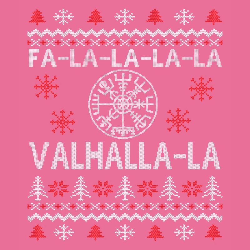 Le pull de Noël laid Vegisvisir Valhalla Vikings