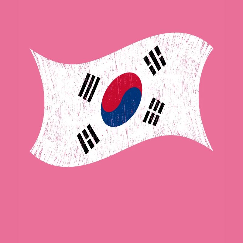 Corée du Nord Corée du Sud Drapeau Corée Asie