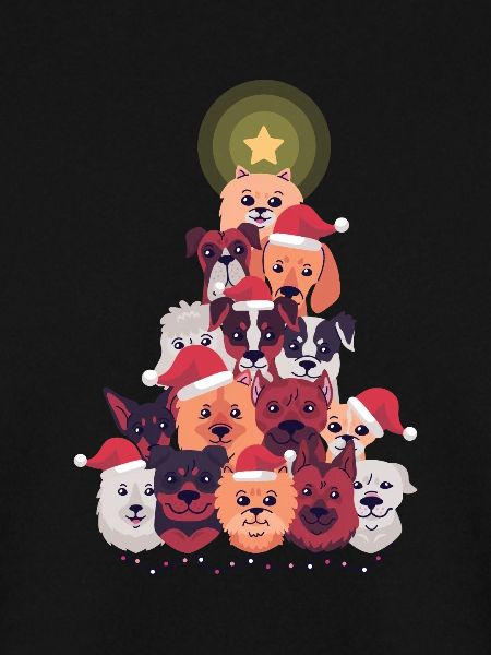 Hunde Weihnachten Hund Weihnachtsbaum