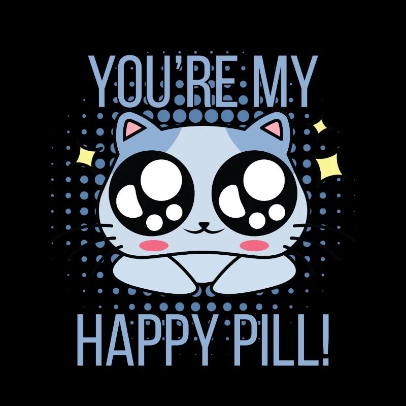 Happy pill glückliche Katze