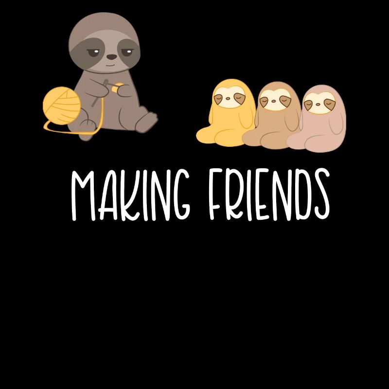 Faultier– Faultiere –Introvert - Freunde