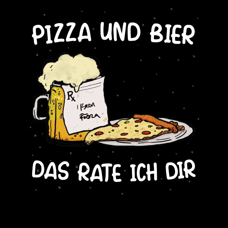 Pizza und Bier Pizzaservice Pizzeria Geschenk