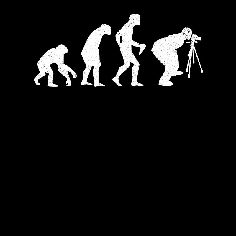 Kamera Fotograf Shirt Geschenk Evolution Lustig