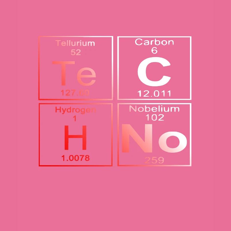 Techno Elemente T-Shirt Periodensystem der Element