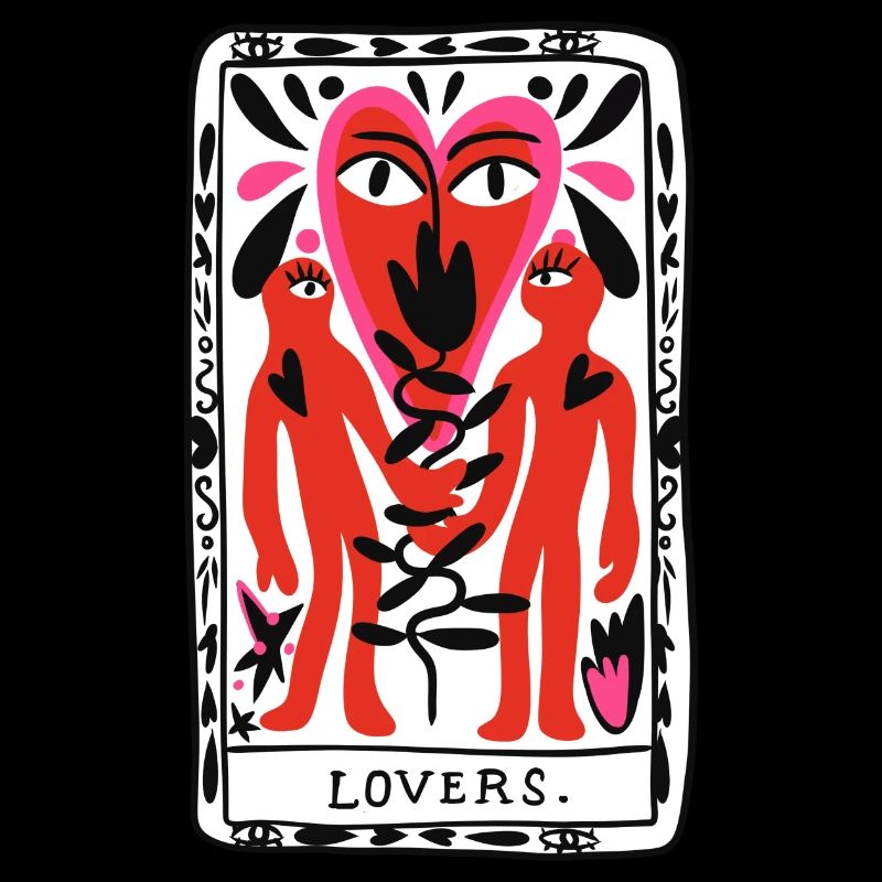 lovers card black