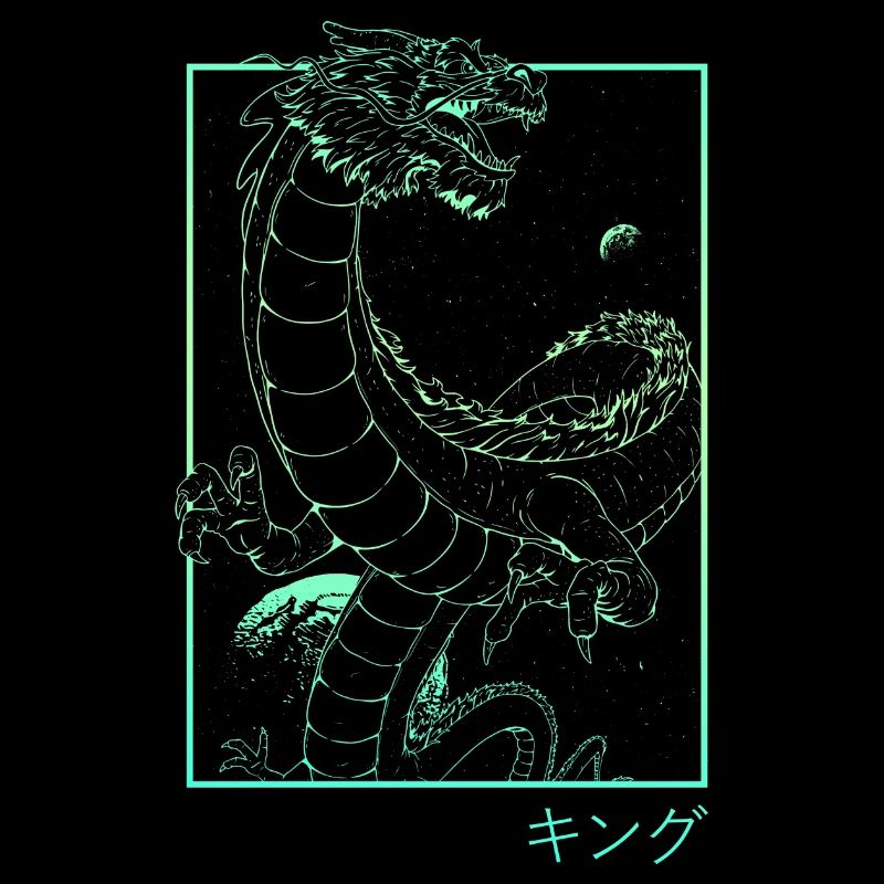 Japan Vaporwave Drache retro 90s E-Girl E-Boy