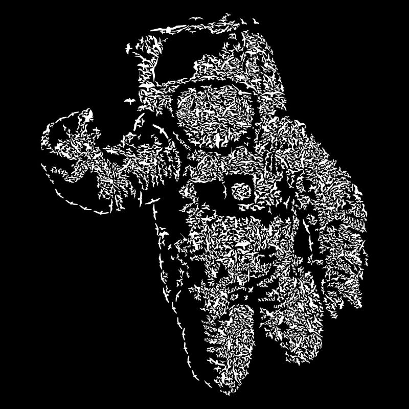 Wunderschönes Flying Astronaut Design