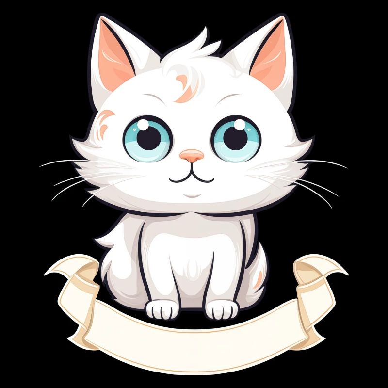 Katze mit Namensschild