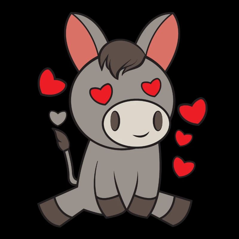verliebter Esel