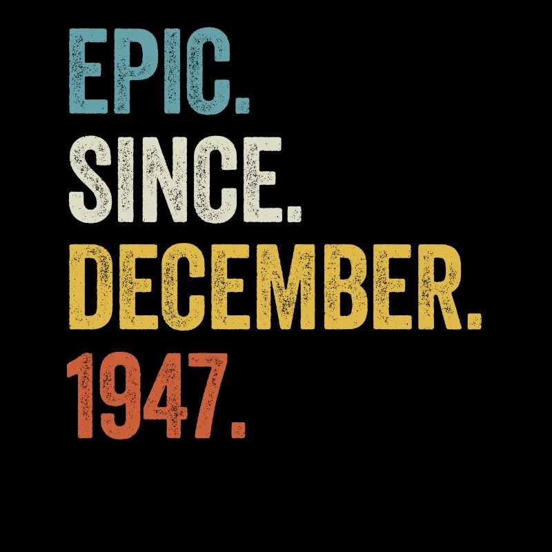 Epic depuis décembre 1947 75e anniversaire