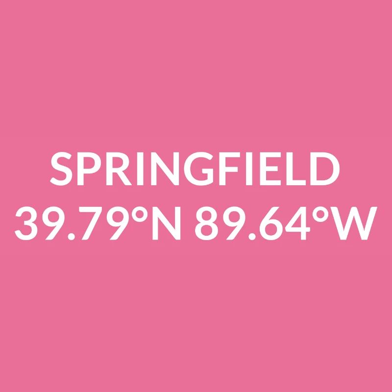 Springfield, Illinois, United States Coordinates