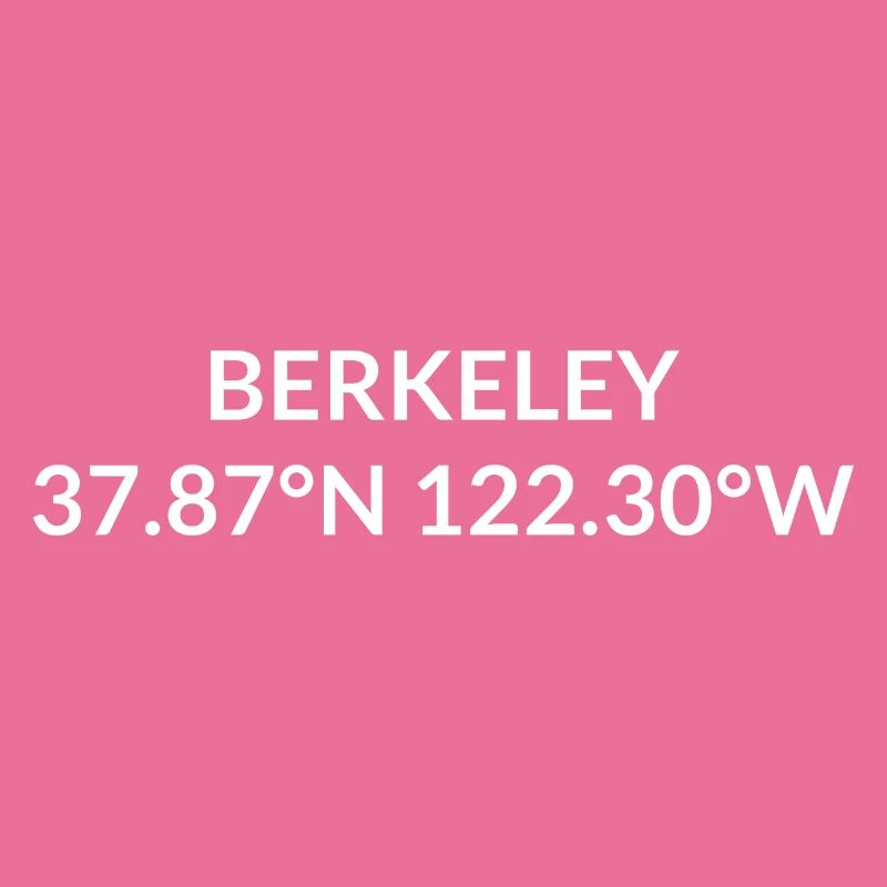 Berkeley, California, USA Coordinates